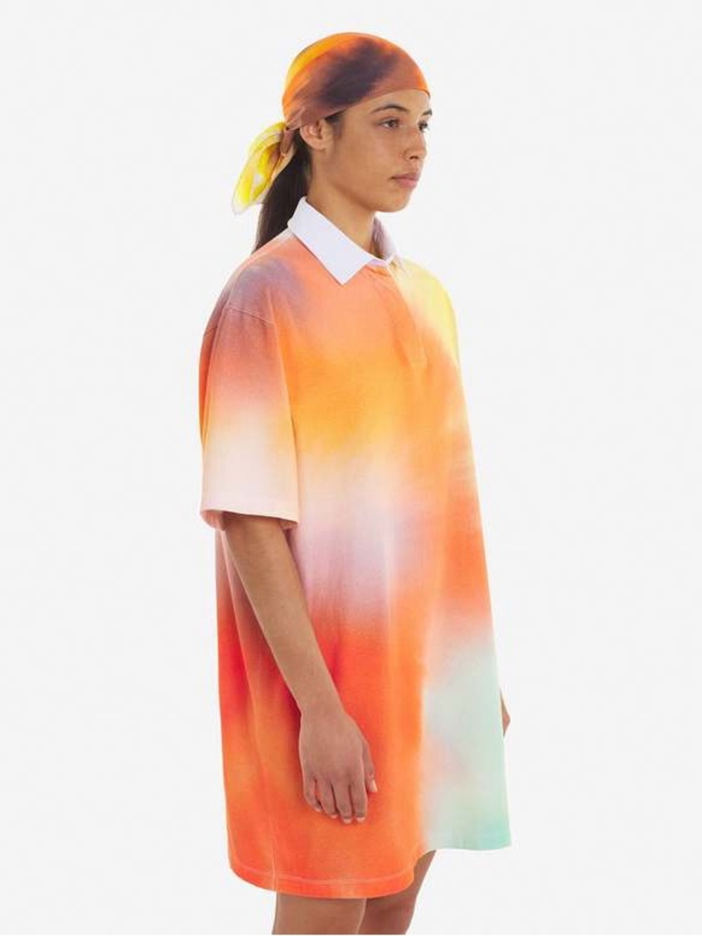 MAISON KITSUNE x Van Mierlo Fox Polo Dress with White Collar